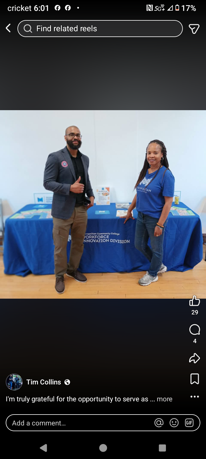 Tim Collins at an MCC wellness workshop